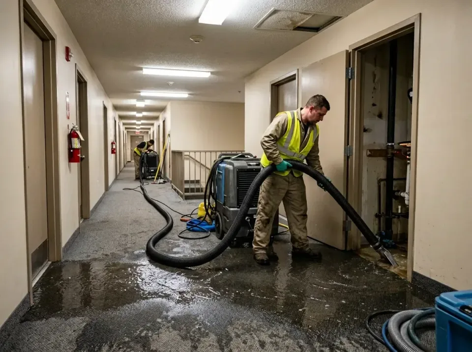 multi-unit-apartment-hallway-f-005 — frequently asked questions, Emergency Burst Pipe Water Extraction & Removal in Plano, TX